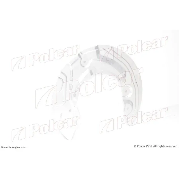 Anker platna-štitnik kočnica BMW 1 (E81/E82/E87/E88), 04-13; 