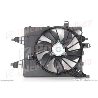 Ventilator hladnjaka sa nosačem RENAULT KANGOO (W), 08-; 