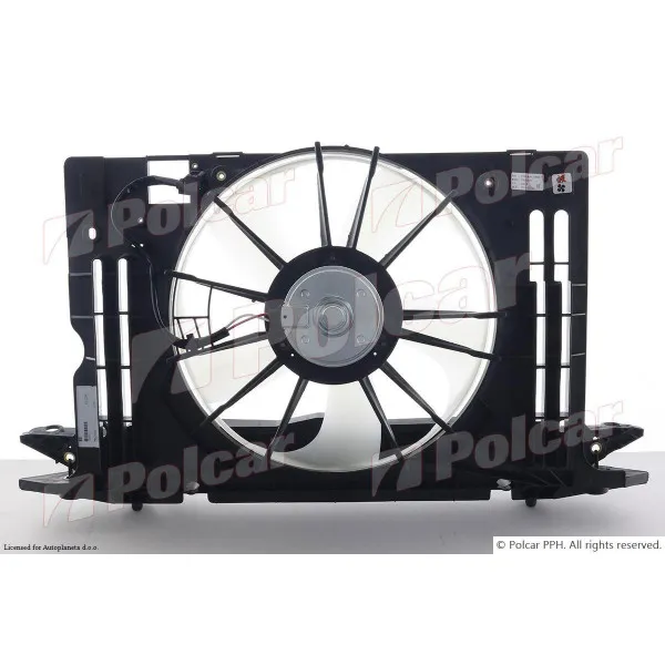 Ventilator hladnjaka sa nosačem MITSUBISHI ASX (GA), 10-; LANCER (CY0), 07-; OUTLANDER (CW0), 07-12; OUTLANDER SPORT, 10-; 